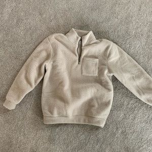 Gap fleece pullover zip up